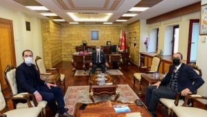 Vekiller Özdemir ve Sezal’dan Rektör Can’a ziyaret...