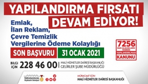 Vergi Yapılandırma Uzatıldı..