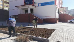 Dulkadiroğlu'ndan okullara çevre düzenlemesi..