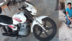 Yeni aldığı motosikletini ilk taksitini ödeyemeden çaldırdı