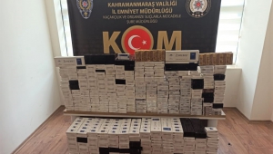 Kahramanmaraş’ta kaçak sigara ticaretine polis baskını