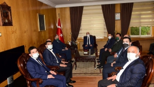 MÜSİAD Genel Başkanı Kaan'dan Vali Coşkun'a ziyaret