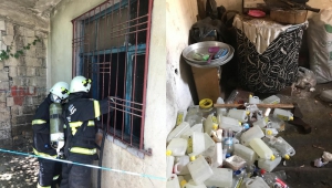 Kahramanmaraş’ta farelerden bıktı evini yaktı 