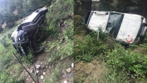 Kahramanmaraş’ta kamyonet uçuruma yuvarlandı: 7 yaralı