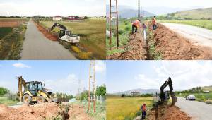 Altunelma Mahallesine İlave Şebeke Hattı Döşeniyor