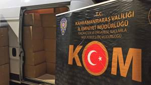 Kahramanmaraş’ta 1 milyon 820 kaçak makaron ele geçirildi