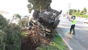 Kahramanmaraş’ta işçi servisi ters döndü: 10 yaralı