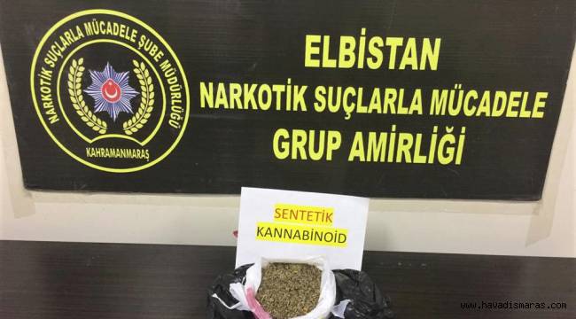 Elbistan’da uyuşturucudan 2 kişi tutuklandı