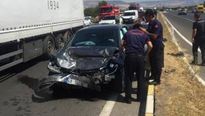 Kahramanmaraş’ta iki otomobil çarpıştı: 4 yaralı