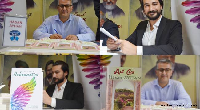 Kahramanmaraş'ta şair polisler kitaplarını fuarda sergiye çıkardı 