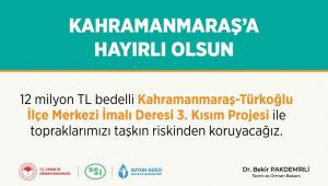 Türkoğlu’na 12 Milyon TL’lik Yatırım Müjdesi
