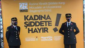 Jandarma kadına şiddete 'Hayır' dedi..
