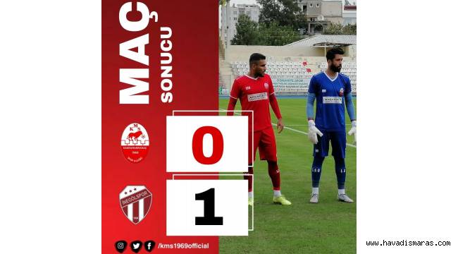 Kahramanmaraşspor, ev sahibi olduğu maçta İnegölspor'a 1-0 mağlup oldu 
