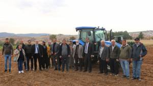 Pazarcık’ta Hibe Olarak Dağıtılan Mercimek Tohumunun Ekilişi Gerçekleştirildi