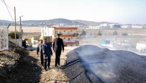 Güzelyurt mahallesi asfaltlanıyor..