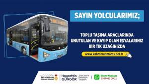 Kayıp Eşya Bürosu Vatandaşların Hizmetine Girdi..