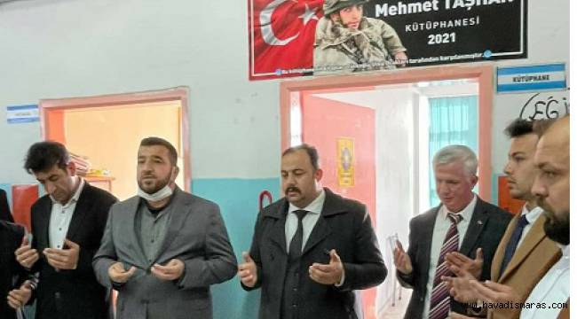 Türkoğlu’nda Şehit Mehmet Taşhan Kütüphanesi açıldı ..