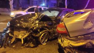 Kahramanmaraş’ta maddi hasarlı kaza ..
