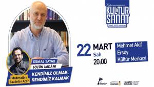 Kemal Sayar’la Söyleşi Gerçekleştirilecek