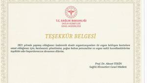 Sağlık Bakanlığı SANKO Hastanesine teşekkür etti...