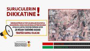 Ayaklıcaoluk yolu 15 gün kapalı...