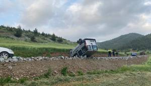 Kahramanmaraş’ta hafif ticari araç takla attı: 1 yaralı