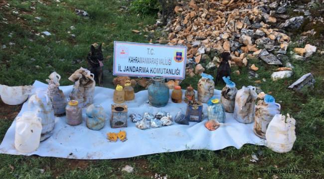 Kahramanmaraş’ta PKK’ya ait depo bulundu 