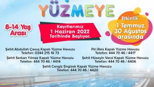 Onikişubat Belediyesi yaz yüzme kurslarına kayıtlar başlıyor