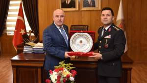 Jandarma Teşkilatı’nın 183. Kuruluş Yıl Dönümü Münasebetiyle Vali Coşkun’a Ziyaret