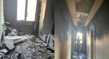Kahramanmaraş'ta apartman dairesinde çıkan yangında 2 kişi yaralandı