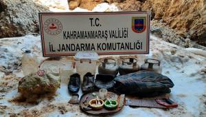 Kahramanmaraş’ta PKK’ya ait mağara imha edildi