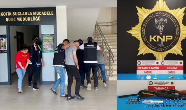 Kahramanmaraş’ta uyuşturucu taciri 4 kişi tutuklandı