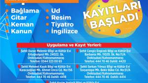 Onikişubat Belediyesi’nin yaz kurslarına kayıtlar başladı
