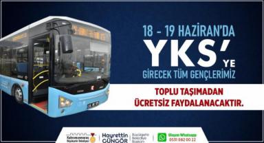Sınava Girecek Öğrencilere Toplu Taşıma Ücretsiz