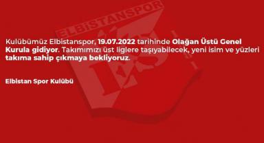 Elbistanspor, kongreye gidiyor