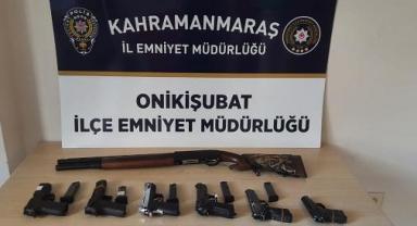 Kahramanmaraş’ta 16 Şüpheli Şahıstan, 20 Adet Silah Ele Geçirildi