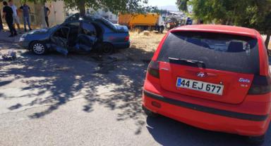 Kahramanmaraş’ta iki otomobil çarpıştı: 3 yaralı