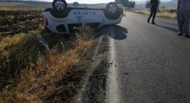 Kahramanmaraş’ta otomobil takla attı: 2 yaralı