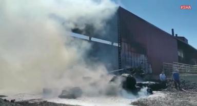 Kahramanmaraş’ta tekstil fabrikası yandı