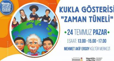 ‘Zaman Tüneli’ Kukla Gösterisi Çocuklarla Buluşacak