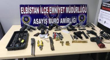 Elbistan’da buğday hırsızları silahlarıyla birlikte yakalandı