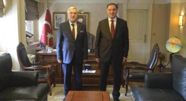 Rektör Can, Kamu Başdenetçisi Şeref Malkoç’u Ziyaret Etti