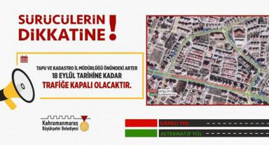 Sürücülerin Dikkatine! 18 Eylül Tarihine Kadar O bulvar kapalı