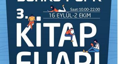Sanko Park Alışveriş Merkezi’nin Kitap Fuarı 3.cüsü 16-Eylül’de..