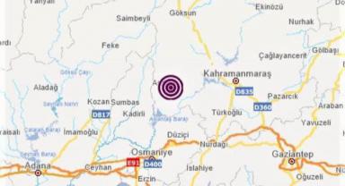 Andırın’da 3.8 şiddetinde deprem ..