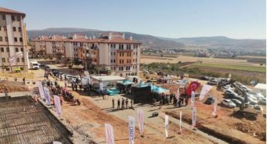 Kahramanmaraş’ta TOKİ sosyal konut projesi temeli atıldı..