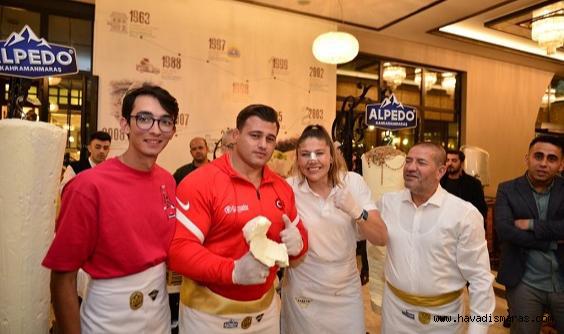 Olimpiyat ve dünya şampiyonlarından dondurma şov..