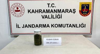 Afşin’de şüphe üzerine durduruldu üzerinden uyuşturucu çıktı