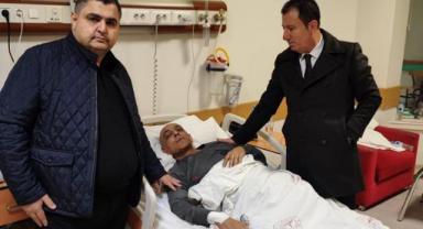 Başkanın İlk ziyareti, tedavi gören Gazeteci dostuna oldu