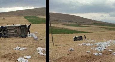 Elbistan’da otomobil takla attı: 1 yaralı